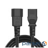 Кабель живлення від мережі PC-189, Black, 1.8 м, ColorWay, IEC C14 - IEC C13, 3x0.75 (CW-CBP087-BK)