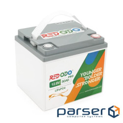 Акумуляторна батарея LiFePO4 Redodo 12.8V 50Ah, 640Wh, BMS 50A, 198*166*170мм (Redodo-12.8V50)
