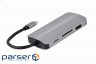 Док-станція Cablexpert USB-C 8-в -1 (A-CM-COMBO8-02)