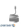 CANYON cable OnWire 60MG C-C 60W Magnet Braided 1m Light Grey (CND-CCMG60AB15LG)