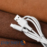 Кабель HOCO X25 USB to Micro 2A, 1m, PVC, PVC connectors, White (6957531080138)