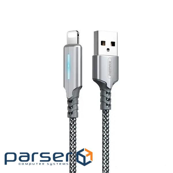 Кабель Remax RC-123i Gonyu USB - Lightning (M/M), 2.4 A, 1 м , Silver (6972174151939)