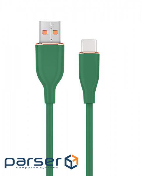 Кабель Cablexpert CC-USB2S-AMCM-1.5M-G, преміум якість USB 2.0 A-тато\С-тото,1.5 м. .