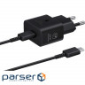 Зарядний пристрій Samsung 25W Power Adapter (w C to C Cable) Black (EP-T2510XBEGEU)