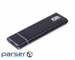 Карман зовнішній AgeStar M2 NGFF black (3UBNF5C (Black)) (3UBNF5C (Gray))