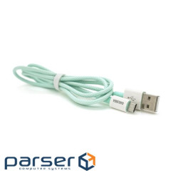 Кабель iKAKU KSC-723 GAOFEI smart charging cable for micro, Green, длина 1м , 2.4A, BO (KSC-723-MG)