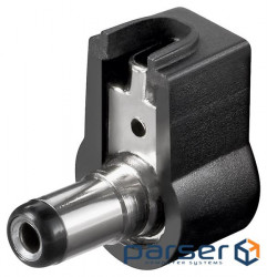Plug FreeEnd-Jack DC,5.5x2.1x9.0mm connector DC21W 90yo, black (75.01.1629-1)