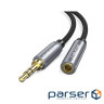 Аудіо кабель Cabletime 3.5 мм (M) - 3.5 мм (F), 3 м (CF11N) (CA915255)
