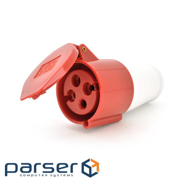 Розетка накладна SF-224, 4 полюса, 3Р + E, 32А , 380V, IP44