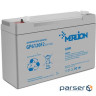Accumulator battery MERLION GP612F2 (6В, 12Ач)