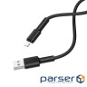 Кабель BOROFONE BX31 Soft silicone Lightning devices 1m. Black (BX31LB)