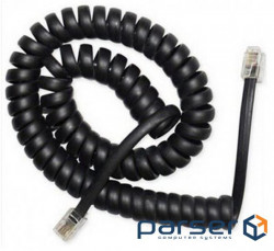 Телефонний спіральний кабель для трубки TC4P4CS-2M, 4P4C, 2 метра