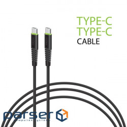 Cable Intaleo CBFLEXTT1 USB Type-C to USB Type-C 1.2m Black (1283126504082)