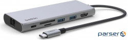 Адаптер Belkin USB-C 6in1 Multiport Dock (INC009BTSGY)
