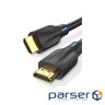 Кабель Vention HDMI - HDMI, v2.1, 8K 60Hz, 4K 120Hz, 2K 144Hz, 1080P 160Hz 3 м (AANBI)