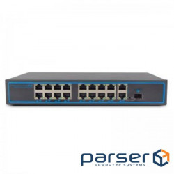 Network switch Cisco SG350X-48-K9-EU Тип - управляемый 3-го уровня, форм-фактор - в стойку, количество портов - 54, порты - SFP+, Gigabit Ethernet, комбинированный, возможность удаленного управления - управляемый, коммутационная способность - 176 Гбит/ с, размер таблицы МАС-адресов - 64000 Кб, корпус - Металический, 48x10/ 100/ 1000TX, 2хSFP+ Atis PoE-1018-16P-1S/250m