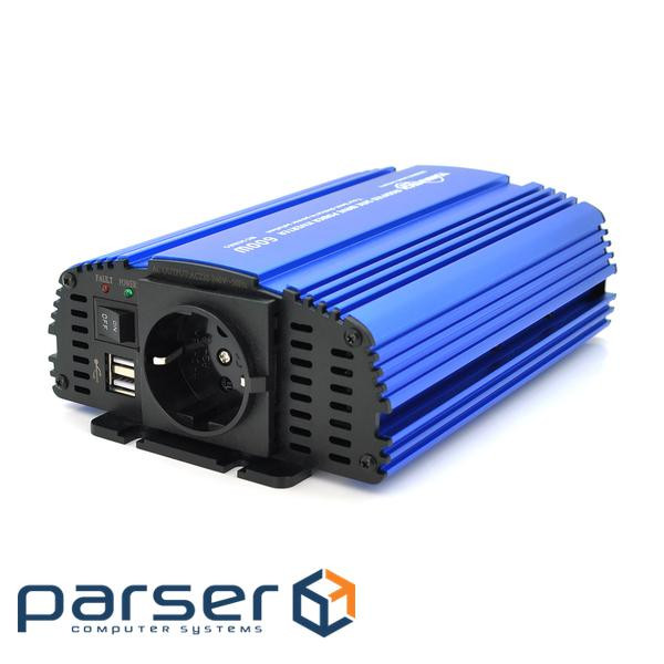 Інвертор напруги Tommatech MS-600, 24V / 220V, 600W з апроксимованою синусоїдою, 1Shuko, (MS-600-24) , 1Shuko, (MS-600-24)