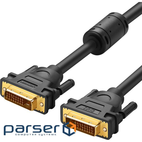 Кабель мультимедійний DVI M to DVI M 3.0m 24+1pin DV101 black Ugreen (11607)