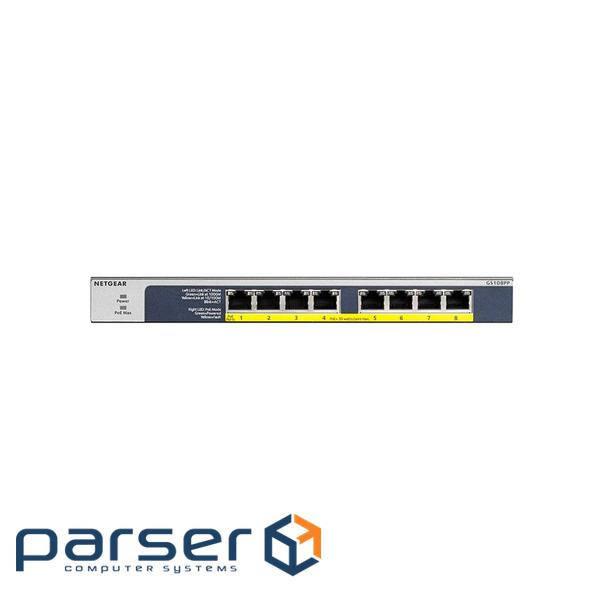 Комутатори NETGEAR GS108PP (GS108PP-100EUS)