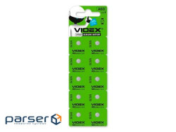 Батарейки AG0/LR521, Videx Excellent!, 10 шт , Blister
