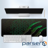 Килимок 300*800 тканинний Honeycomb з боковою прошивкою, товщина 2 мм, колір Black / Green, (S7382) Black / Green, (S7382)