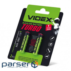 Батарейка VIDEX LR03/ AAA, Лужна ,Turbo, Blister/ 2pcs (24239)