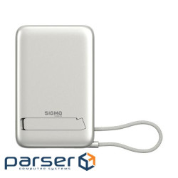 Батарея універсальна Sigma X-power SI10A8QL-MAG silver 10000mAh, Magnetic wireless 1 (4827798161012)
