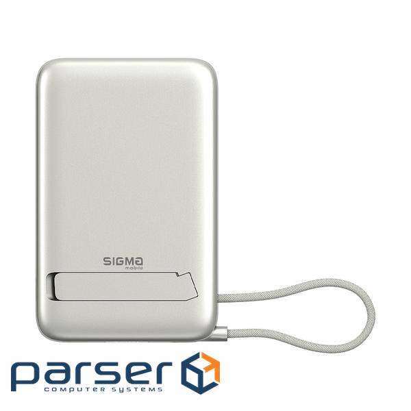 Батарея універсальна Sigma X-power SI10A8QL-MAG silver 10000mAh, Magnetic wireless 1 (4827798161012)