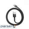 Дата кабель USB 3.1 AM to Type-C 0.5m 3A grey-black Baseus (CATKLF-AG1)