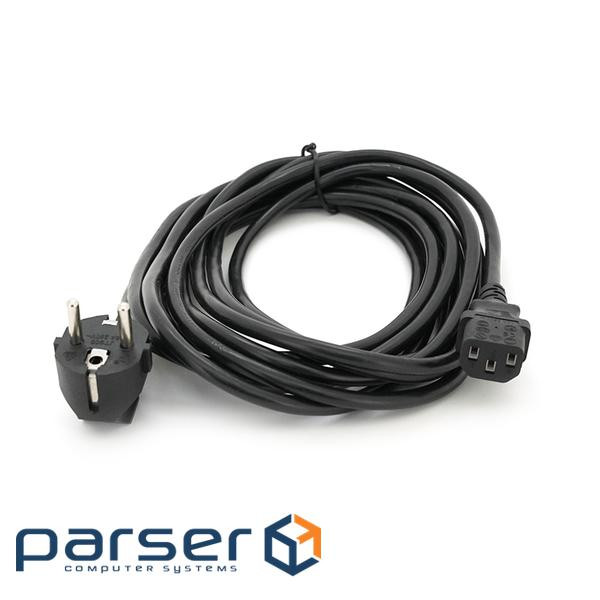 Кабель живлення Schuko PC-186 CEE7 / 7-C13, 5.0M, 1.0mm, OEM (єврови (PC-186 CEE7 / 7-C13-CCA50 / 1) (PC-186 CEE7 / 7-C13-CCA50 / 1)