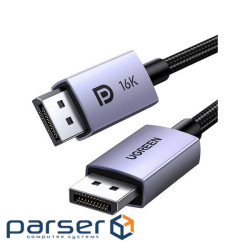 Кабель мультимедійний DisplayPort M to DisplayPort M 1.0m 16K DP118 black Ugreen (15383)