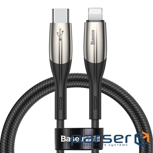 Кабель Baseus Horizontal Type-C to Lightning PD 18W 1M Чорний (CATLSP-01) (CATLSP-01 1м )