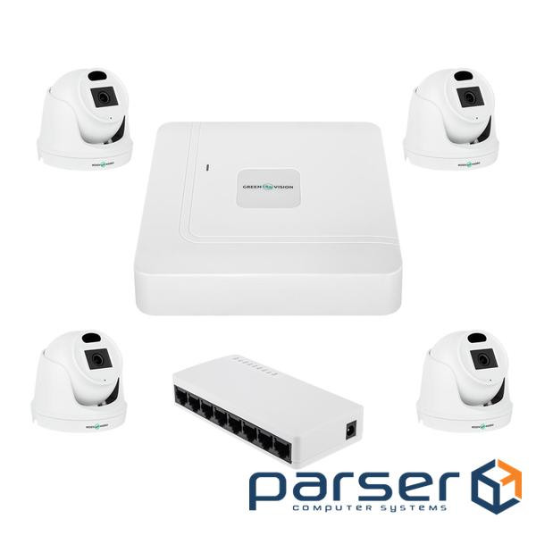 Комплект відеоспостереження на 4 камери GV-IP-K-W96/4 3MP