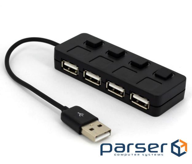 Концентратор USB 2.0, 4 ports (YT-H4L-B)