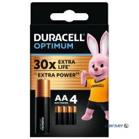 Батарейка DURACELL Optimum AA 4шт/уп (5015595)