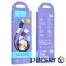 Кабель HOCO X82 USB to iP 2.4A, 1m, silicone, silicone connectors, Black (6931474768537)