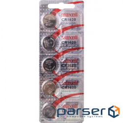 Battery MAXELL Lithium CR1620 5pcs/pack (M-18586500) (4902580776459)