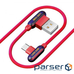 Кабель Luxe Cube Game USB-USB Type C, 1м, червоний (8886668686136)