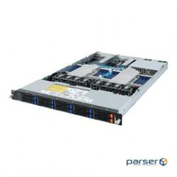Gigabyte Server R182-Z91 1U 10Bay AMD EPYC7002 Socket SP3 8x2.5" and 2x2.5" hot-swappable Retail