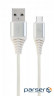 Дата кабель USB 2.0 AM to Type-C 1.0m Cablexpert (CC-USB2B-AMCM-1M-BW2)