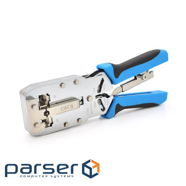 Інструмент Ritar HT-2810R з храповиком для обтискання RJ-45 (8P8C Cat-6) та RJ-12 / 11 (6P (YT-HT-2810R)