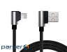 Дата кабель USB 2.0 AM to Lightning 1.0m Premium black REAL-EL (EL123500034)