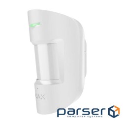 Бездротовий комбінований сповіщувач руху та розбиття ст. (Ajax CombiProtect S (8PD) white)