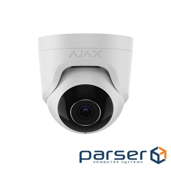 Ajax TurretCam wired IP camera, 5MP, 2.8mm, Poe, True WDR, IP 65, IR 35m, audio, angle o (000039304)