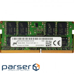 Оперативна пам'ять MICRON SO-DIMM DDR4 2133MHz 16GB (MTA16ATF2G64HZ-2G1B1)