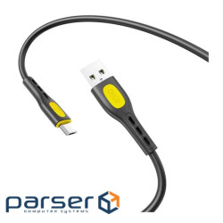 Дата кабель USB 2.0 AM to Micro 5P 1.0m black XO (NB280_M_Black)