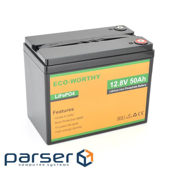 Аккумуляторная батарея Eco-Worthy LiFePO4 12,8V 50Ah,(50 / 50A), 0&deg;C до 60 (Eco-Worthy-1250)