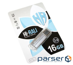 Flash drive USB3.0 16GB Hi-Rali Corsair Series Silver (HI-16GB3CORSL)