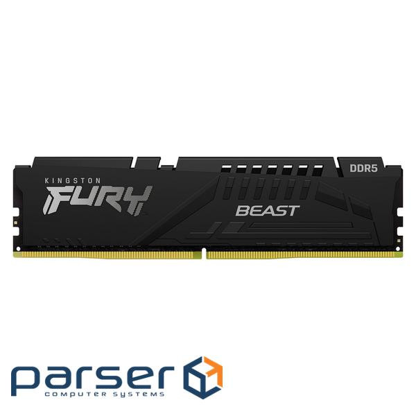 Модуль пам'яті DDR5 8GB 5600 MHz Beast Black Kingston Fury (KF556C40BB-8) (KF560C30BBE-8)