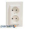 Розетка Schneider Electric ASFORA без заземлення подвійна крем (EPH9700123)